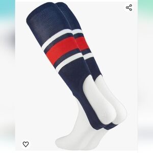NWT TCK Baseball Stirrup Large Navy/red/white.